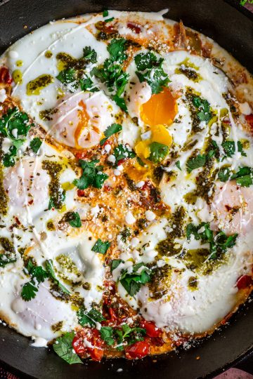 Huevos Rancheros with Chimichurri